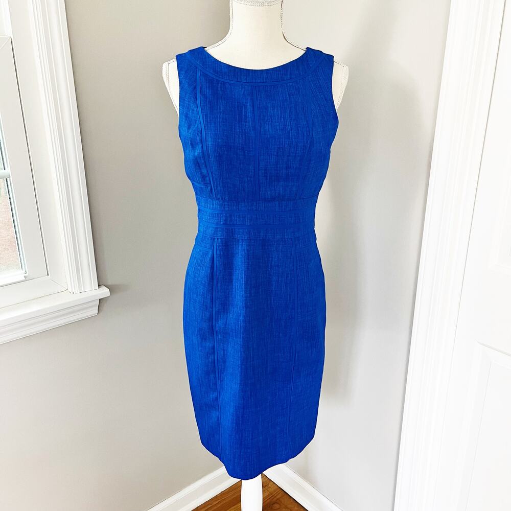 NEW Ellen Tracy Blue Sheath Dress